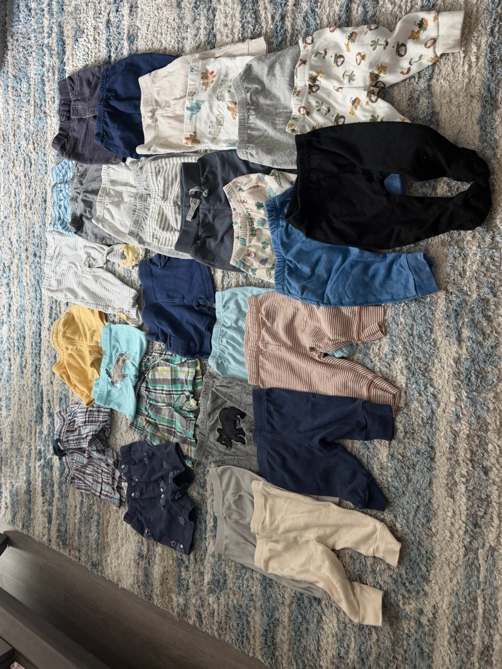 Toddler Mixed Pants & Shorts Bundle - Blue, Gray, Navy, Black - Picture 2 of 2